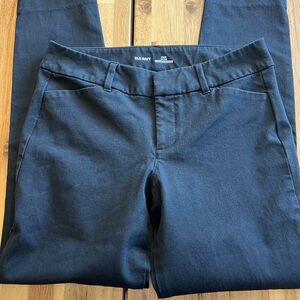 Old Navy Pixie Pants Black Ankle Slim Workwear Office Size 2